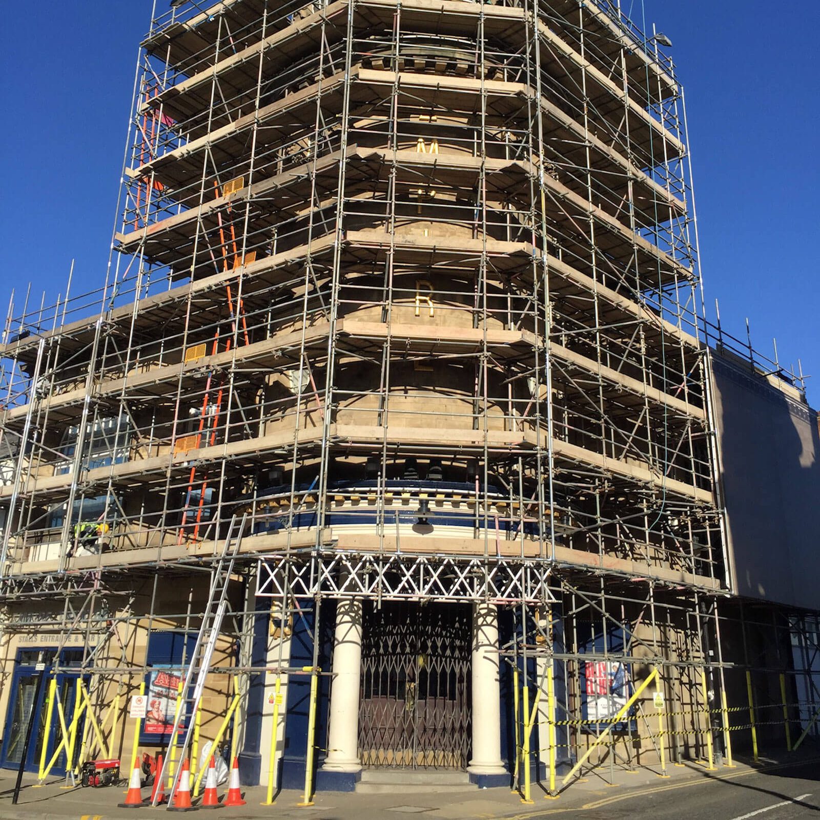 Innovative Commercial Scaffolding Project By Paul Pybus Scaffolding At The Empire Sunderland